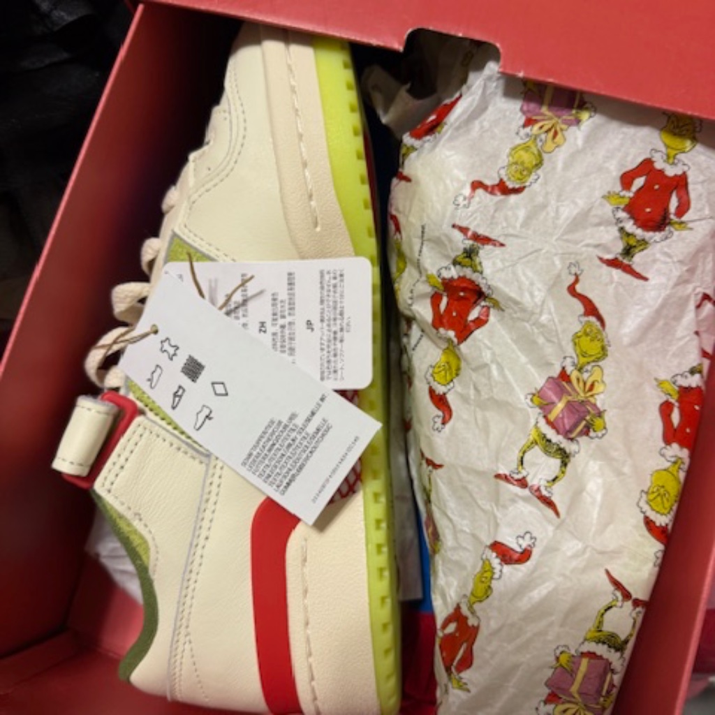 Adidas Grinch Limited Addition Tennis Shoes Size 5/12 Kids